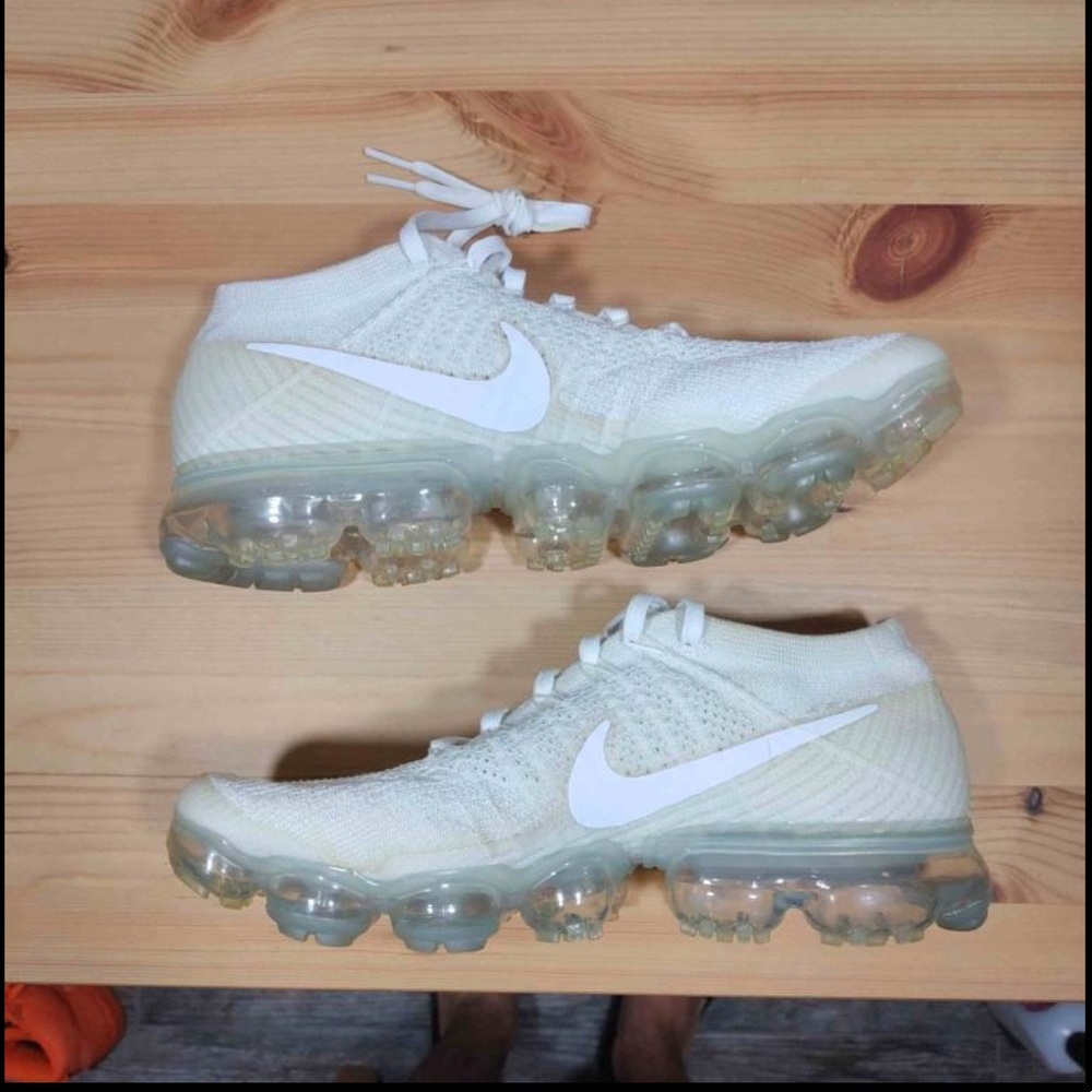 Nike white vapormaxes